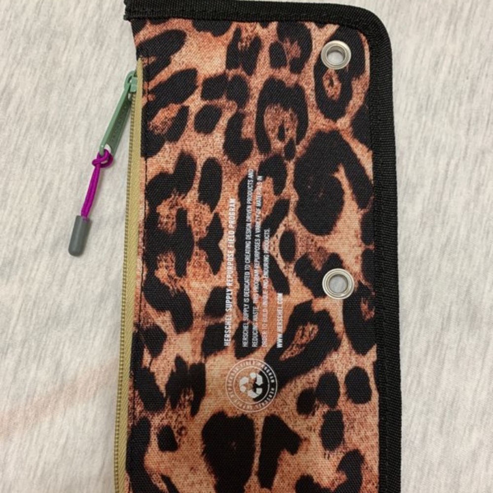 Herschel cheetah print pouch